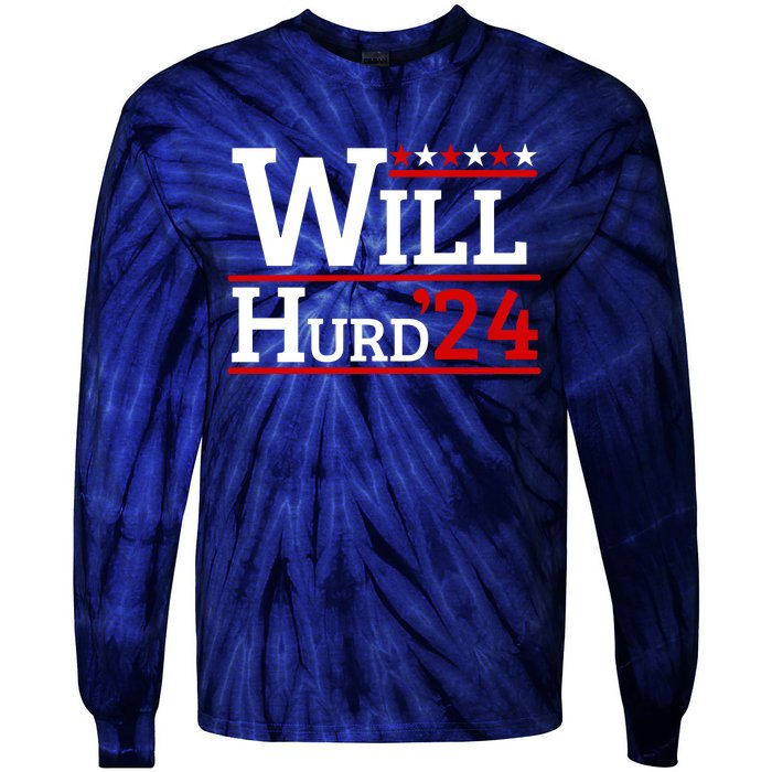 Will Hurd For President Will Hurd 2024 Tie-Dye Long Sleeve Shirt