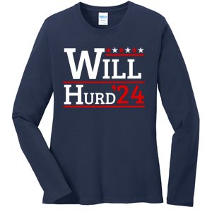 Will Hurd For President Will Hurd 2024 Ladies Long Sleeve Shirt