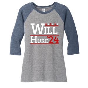 Will Hurd For President Will Hurd 2024 Women's Tri-Blend 3/4-Sleeve Raglan Shirt