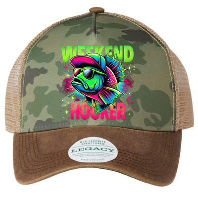 Weekend Hooker Funny Fish Legacy Tie Dye Trucker Hat