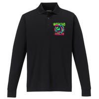 Weekend Hooker Funny Fish Performance Long Sleeve Polo