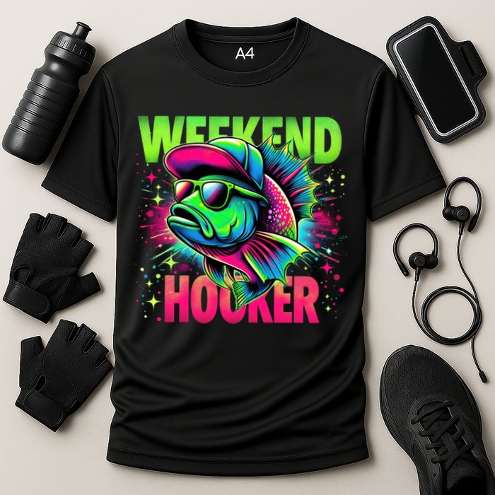 Weekend Hooker Funny Fish Performance Shirt