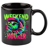 Weekend Hooker Funny Fish 11oz C Handle Ceramic Mug
