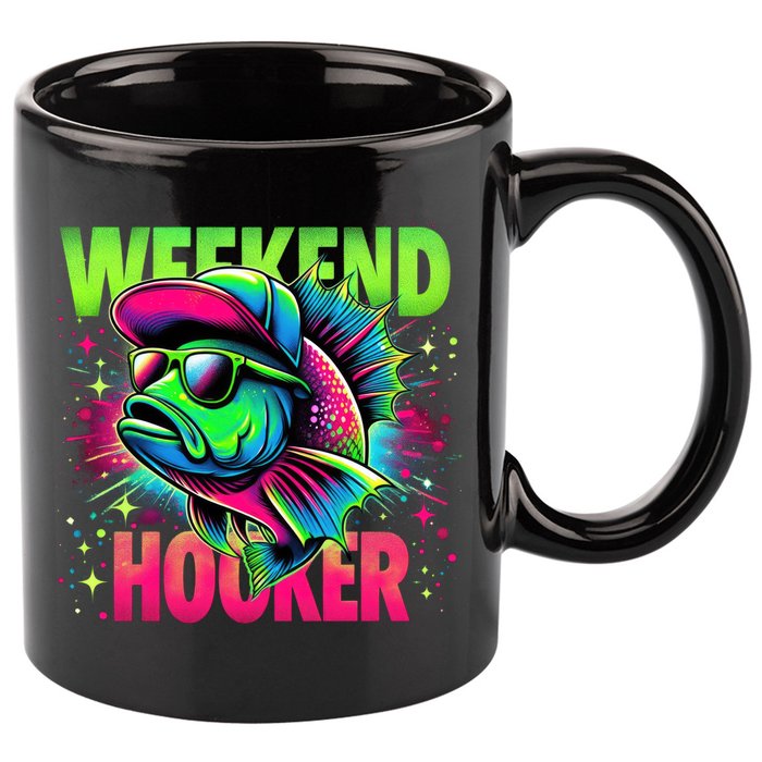 Weekend Hooker Funny Fish 11oz C Handle Ceramic Mug