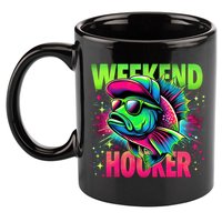 Weekend Hooker Funny Fish 11oz C Handle Ceramic Mug