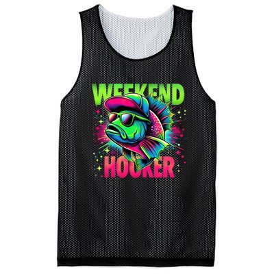 Weekend Hooker Funny Fish Mesh Reversible Basketball Jersey Tank