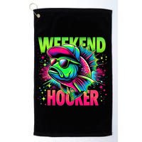 Weekend Hooker Funny Fish Golf Towel