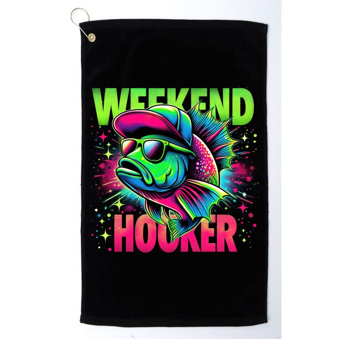 Weekend Hooker Funny Fish Golf Towel
