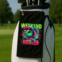Weekend Hooker Funny Fish Golf Towel