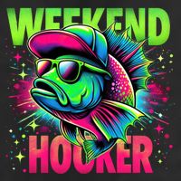 Weekend Hooker Funny Fish Golf Towel