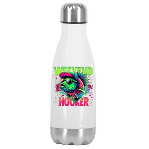 Weekend Hooker Funny Fish Stainless Steel Insulated Water Bottle