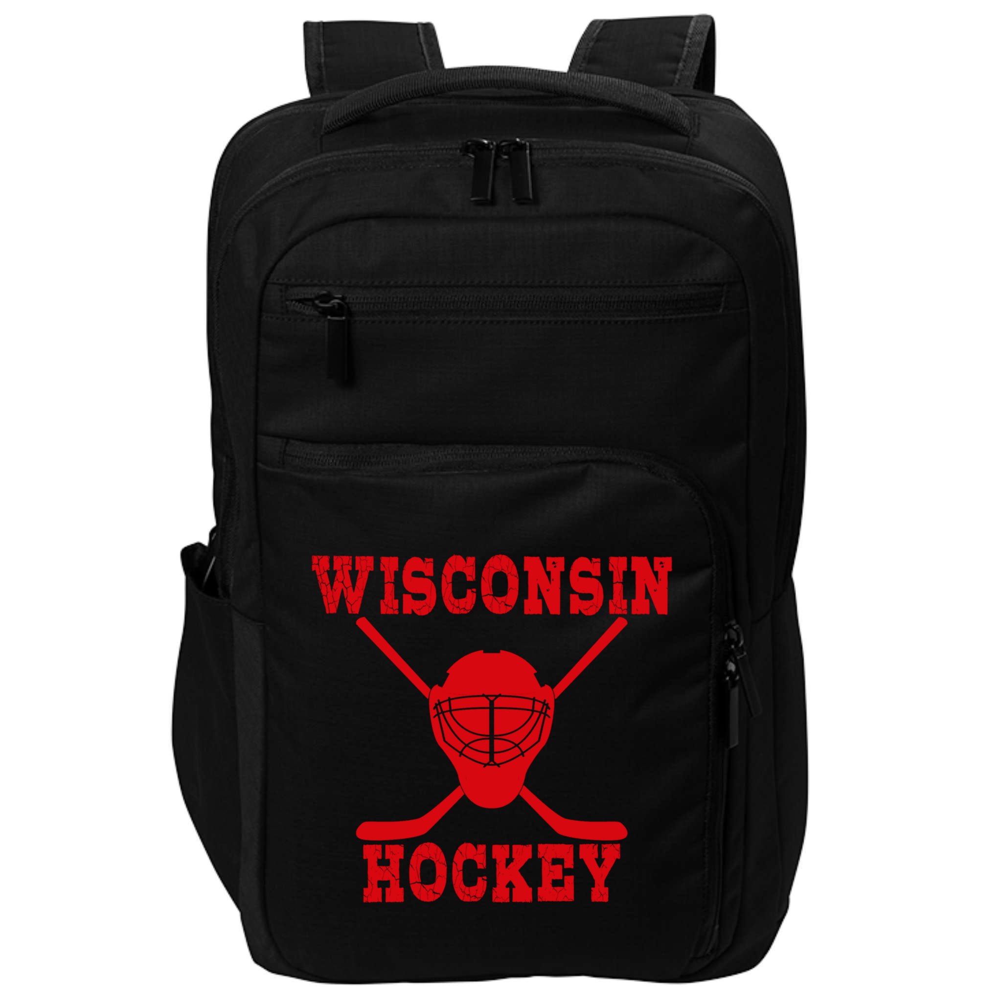 Wisconsin Hockey Gift Impact Tech Backpack