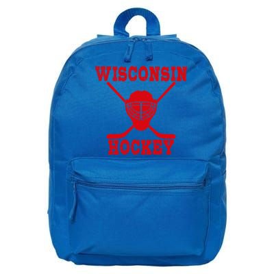 Wisconsin Hockey Gift 16 in Basic Backpack
