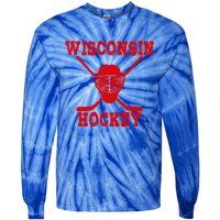 Wisconsin Hockey Gift Tie-Dye Long Sleeve Shirt