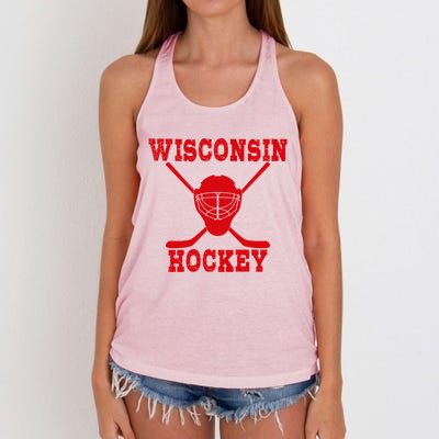 Wisconsin Hockey Gift Women's Knotted Racerback Tank