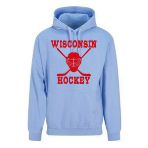 Wisconsin Hockey Gift Unisex Surf Hoodie