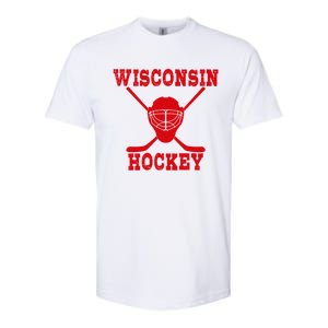 Wisconsin Hockey Gift Softstyle CVC T-Shirt