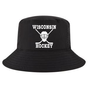 Wisconsin Hockey Gift Cool Comfort Performance Bucket Hat