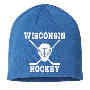 Wisconsin Hockey Gift Sustainable Beanie