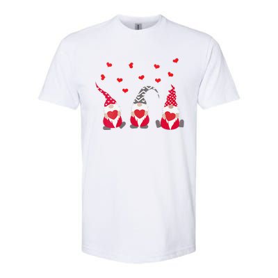 Womens Heart Gnome Valentine's Day Couple Matchings Love Softstyle CVC T-Shirt