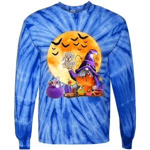 Witch Halloween Gnome Costume Pumpkin Mummy Dog Costume Funny Gift Tie-Dye Long Sleeve Shirt