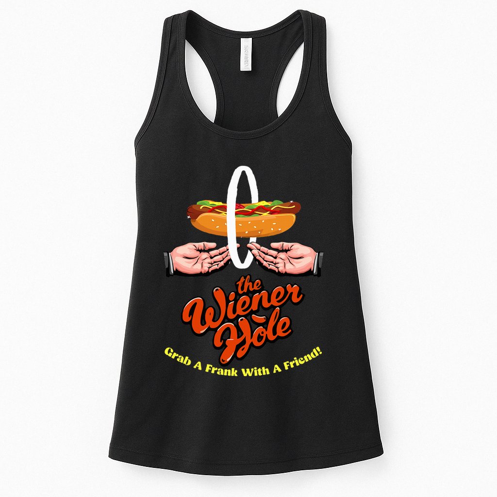 Wiener Hole Grab A Frank Funny Vintage Womens Tank Top