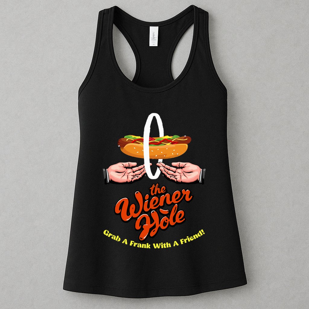 Wiener Hole Grab A Frank Funny Vintage Womens Tank Top