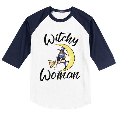 Witchy Halloween Gift Baseball Sleeve Shirt