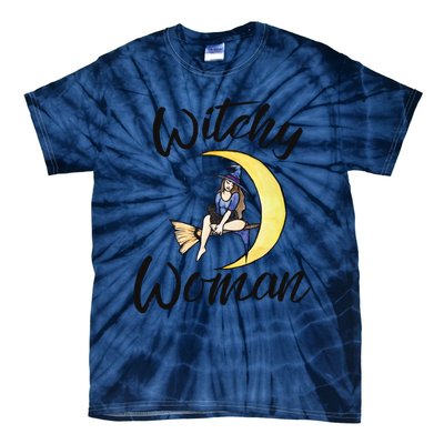 Witchy Halloween Gift Tie-Dye T-Shirt