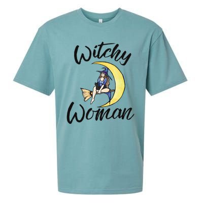 Witchy Halloween Gift Sueded Cloud Jersey T-Shirt