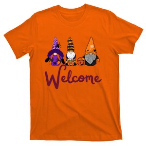 Welcome Halloween Gnome Funny Halloween T-Shirt