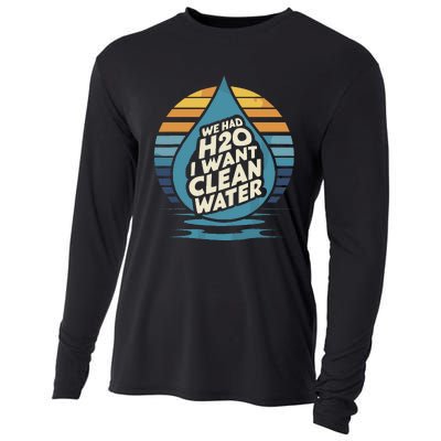 We Had H2o I Want Cleaning Water The Cleanest Water Cooling Performance Long Sleeve Crew