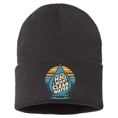 We Had H2o I Want Cleaning Water The Cleanest Water Sustainable Knit Beanie