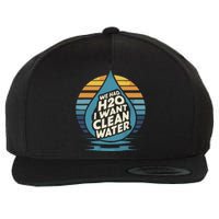 We Had H2o I Want Cleaning Water The Cleanest Water Wool Snapback Cap