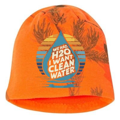 We Had H2o I Want Cleaning Water The Cleanest Water Kati - Camo Knit Beanie