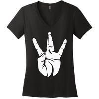 Westside Hip Hop Gangsta Rap Women's V-Neck T-Shirt