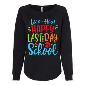 Woo Hoo Happy Last Day Of School Womens California Wash Sweatshirt