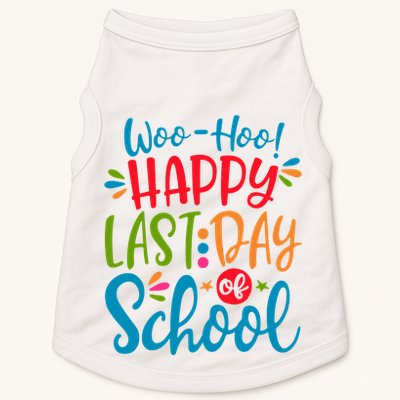 Woo Hoo Happy Last Day Of School Doggie Tank