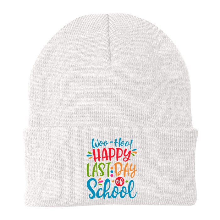 Woo Hoo Happy Last Day Of School Knit Cap Winter Beanie