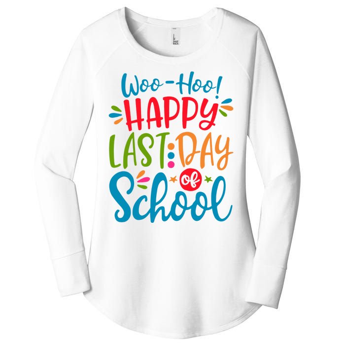 Woo Hoo Happy Last Day Of School Women's Perfect Tri Tunic Long Sleeve Shirt