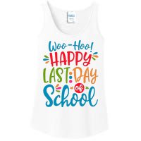 Woo Hoo Happy Last Day Of School Ladies Essential Tank