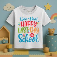 Woo Hoo Happy Last Day Of School Toddler T-Shirt