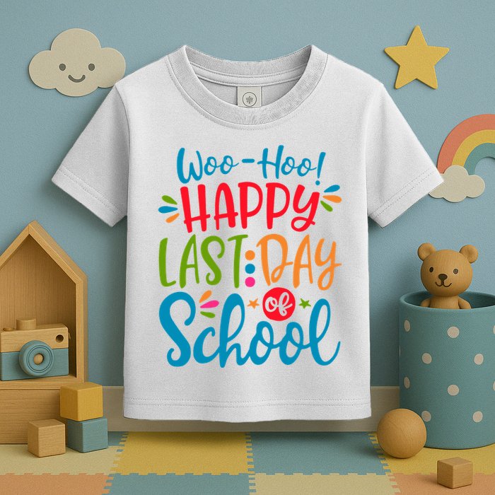 Woo Hoo Happy Last Day Of School Toddler T-Shirt