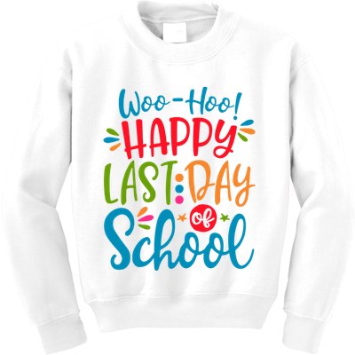 Woo Hoo Happy Last Day Of School Kids Sweatshirt