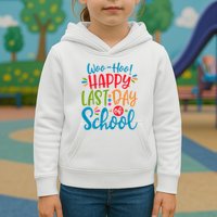 Woo Hoo Happy Last Day Of School Kids Hoodie
