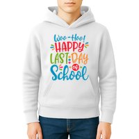 Woo Hoo Happy Last Day Of School Kids Hoodie