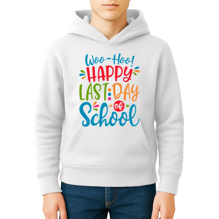 Woo Hoo Happy Last Day Of School Kids Hoodie