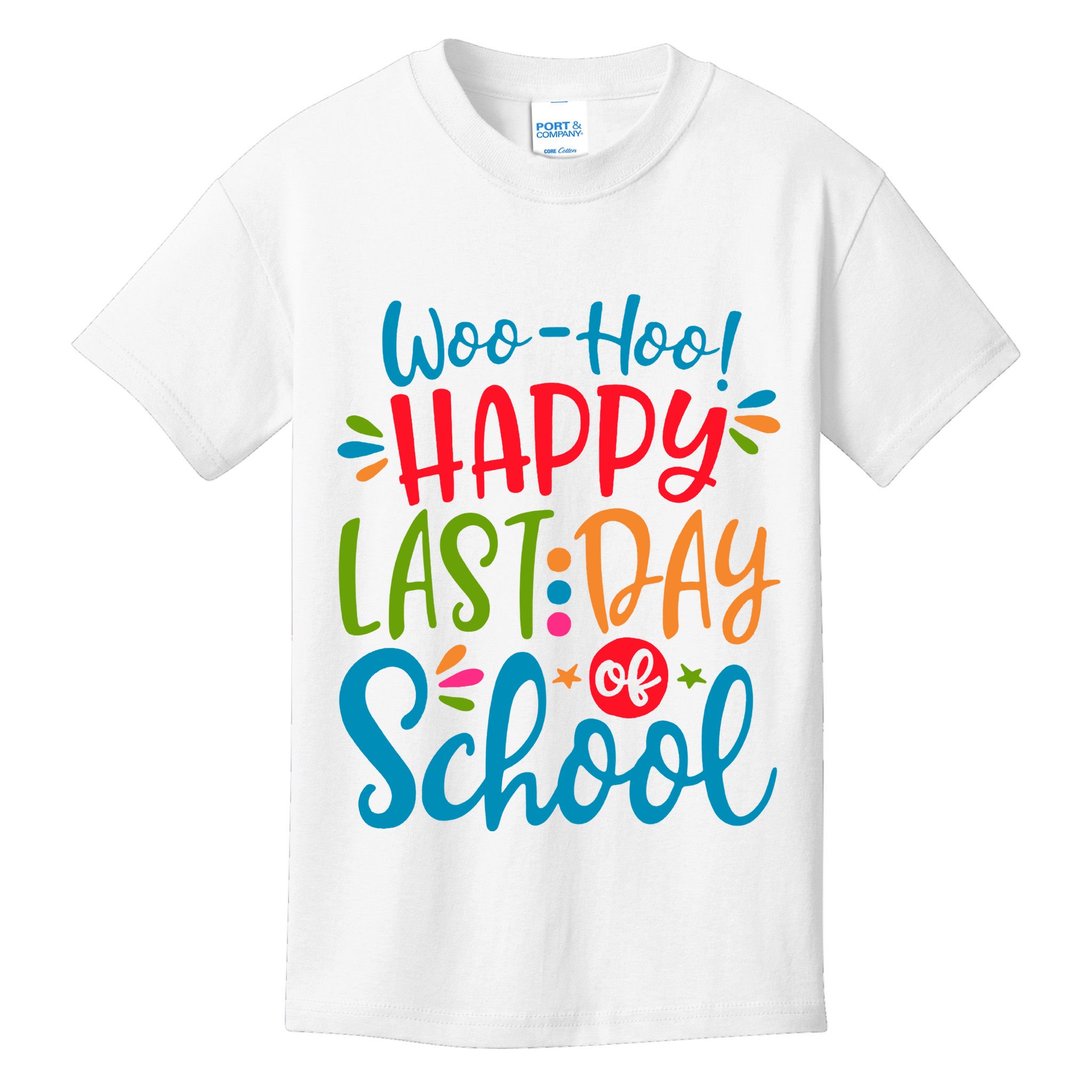 Woo Hoo Happy Last Day Of School Kids T-Shirt