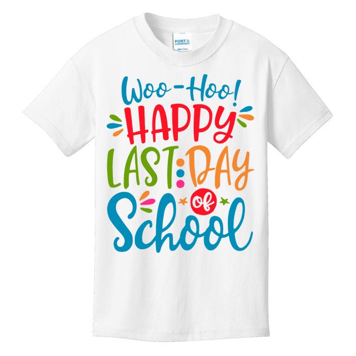 Woo Hoo Happy Last Day Of School Kids T-Shirt