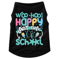 Woo Hoo Happy Last Day Of School Fun Teacher Student Doggie Tank